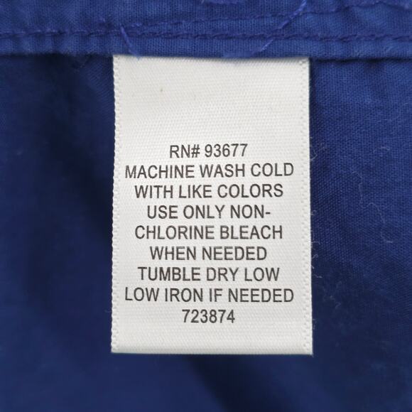 J Ferrar Blue Slim Fit Cotton Button Down Long Sleeve Work Mens Shirt XL - Picture 7 of 7